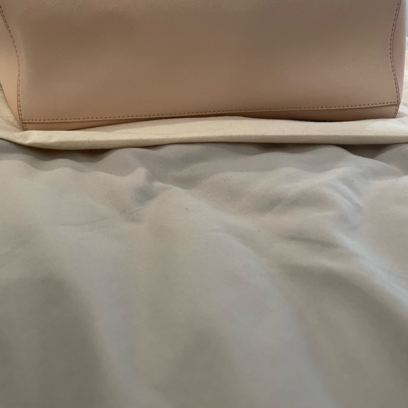 Tory Burch York Small Saffiano Leather Tote Bag, Light Oak - Picture 4 of 10